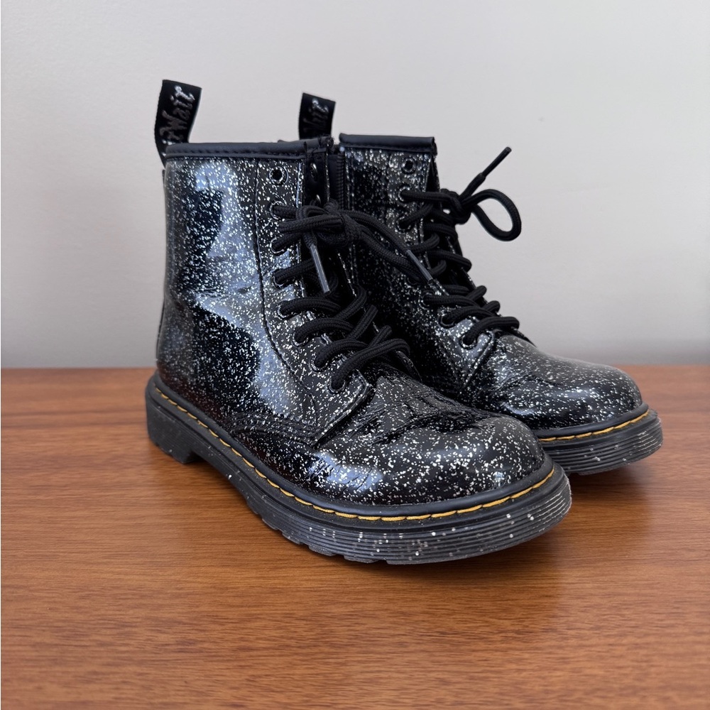 Dr. Martens Black Glitter Boots